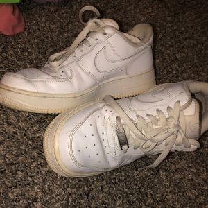 white nike air force 1s